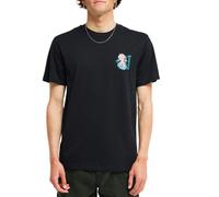 BILLABONG MENS EVIL TWIN T SHIRT.NEW PREMIUM BLACK BACKPRINT CREW COTTON TOP W26
