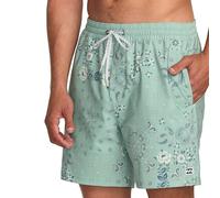 Billabong Men's Good Times Layback Elastic Waist 16 Inch Swim Trunks, Militia Green, Medium
