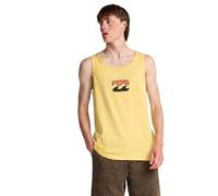 BILLABONG MENS ICON WAVE VEST.YELLOW SLEEVELESS COTTON TANK TEE T SHIRT TOP S26