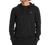 BILLABONG Men's Keystone Pullover Lightweight Waffle Knit Hoodie Hooded Sweatshirt, Black, L