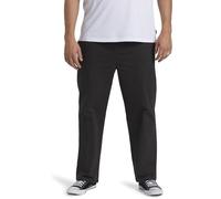 BILLABONG Mens Larry Elastic Waist Chino Pants Trousers Bottoms Relaxed Cotton - Raven - L