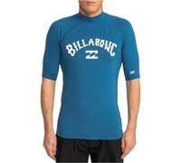 Billabong Mens Logo Short Sleeve Rash Vest - Dark Blue - L
