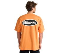 BILLABONG Men's Mogul Logo Og Short Sleeve T Shirt Top Autumn Sunset Size Large