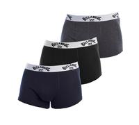 Billabong Mens Pack of 3 BG Boxers for Men - Black/Multicolour - Size Large