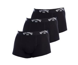 Billabong Mens Pack of 3 BG Boxers for Men - Black - Size Large