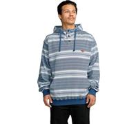 Billabong Men's Rancho Henley Pullover Hooded Flannel Sweatshirt, Washed Blue, M