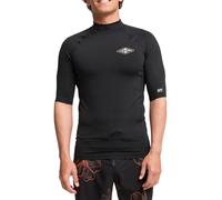 BILLABONG MENS RASH GUARD VEST.BLACK RE ISSUE BACKPRINT UPF50+ SURFER TOP S26