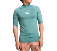BILLABONG Waves All Day - Short Sleeve Rash Vest - Men - Green