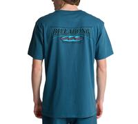 BILLABONG MENS T SHIRT.NEW BURLEIGH BACKPRINT TEAL SHORT SLEEVED TEE TOP S26