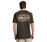 BILLABONG MENS T SHIRT.NEW DIAMOND VISION BACKPRINT WASHED BLACK CREW TOP S26
