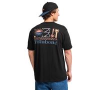 BILLABONG MENS T SHIRT.SEGMENT BACKPRINT BLACK COTTON SHORT SLEEVED TEE TOP W25