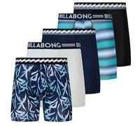 Billabong Mens Underwear 5 Pack Microfiber Performance Boxer Briefs for Men, Assortment 3, XL