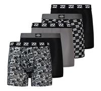 Billabong Mens Underwear 5 Pack Microfiber Performance Boxer Briefs for Men, Black, Charcoal, M