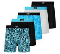 Billabong Mens Underwear 5 Pack Microfiber Performance Boxer Briefs for Men, Blue Assortment, L