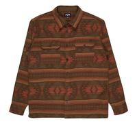 Billabong Offshore Jacquard Long Sleeve Shirt Brown S Men