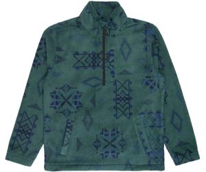 Billabong - Polaire demi-zippée à col montant - Boundary Mock Neck Smoke Pine for Men - Size L - Green Green L