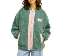 Billabong - Polaire oversize en sherpa - College Picture Sherpa Vest Stormy Seas for Women - Size S/M - Green Green S/M
