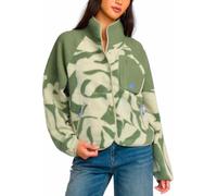 Billabong - Printed Fleeces - Popoyo Snap Up Fleece Jacket W Seagrass for Women in Recycled Polyester - Size S - Green Green S