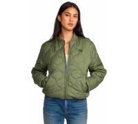 Billabong - Quilted Short Jacket - Cliffs Bomber W Treehugger for Women - Size M - Khaki Khaki M