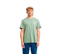 Billabong Rotor short sleeve T-shirt olive green beige light blue light pink - XL