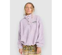 Billabong Run The Road Half-Zip Fleece Sweater violet ice M