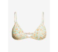 Billabong She Ceci Bikini Top White Orange Green Women - L