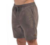 Billabong Shorts for Men Big and Tall, Flat Front Elastic Casual Cotton Twill Lounge Shorts, Charcoal, 2X