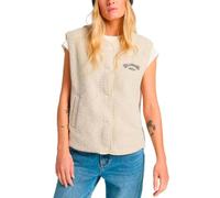 Billabong - Sleeveless sherpa fleece - Be Happy Vest W White Cap for Women - Size M - Beige Beige