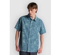 Billabong Solana Cord Short Sleeve Shirt Blue L Men