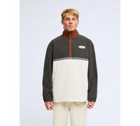 Billabong Space Lobster Half Zip fleece dark brown beige terracotta - S