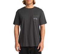 Billabong Stacked Arch S/S Pocket T-Shirt - Washed Black