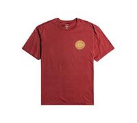 BILLABONG Stamp T-Shirt Top Men Oxblood Red