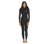 Billabong Synergy 5/4 Mm Woman Long Sleeve Back Zip Neoprene Suit Black M Woman