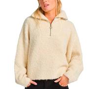 Billabong - Textured half-zip Jumper - Lost Heaven Half Zipped Sweater W White Cap for Women - Size M - Beige Beige M