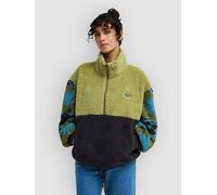 Billabong Time Off Half-Zip Fleece Sweater cedar green S