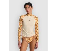 Billabong Tropic Surf Print Longsleeve Lycra white cap XS