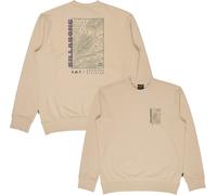 Billabong - Warm round neck sweater - Compass Crew Chino for Men in Recycled Polyester - Size M - Beige Beige M
