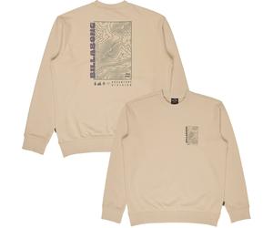 Billabong - Warm round neck sweater - Compass Crew Chino for Men in Recycled Polyester - Size M - Beige Beige M