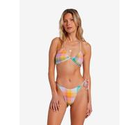 Billabong Warm Waves orange blue pink bikini bottom women - S