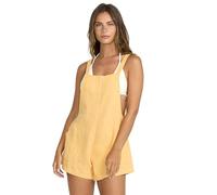 Billabong Women's Beach Crush Soft Cotton Overall Romper (XS-XL), Wheat, S