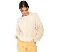 Billabong Womens Good Fortune Crew Neck Jumper Cardigan Knit - White Cap - S