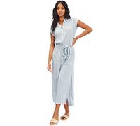 Billabong Women's Lovely Ways Button Front Midi Dress Casual, Blue Stream, Small