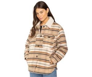 Billabong Womens Lucky Day Trucker Jacket Bomber Quilted Padded - Multi - S