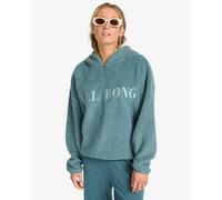 BILLABONG - Womens Ready To Go Polar Fleece Hoodie - Slate Blue - Hooded Top