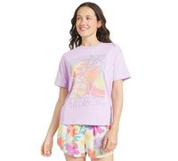 Billabong Women's Regular Fit Premium Soft Cotton Tee Short Sleeve Graphic T-Shirt, Peaceful Lilac, L