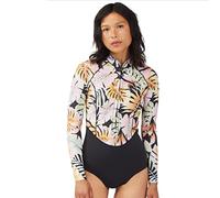 BILLABONG Womens Salty Dayz Light 1mm Long Sleeve Spring Shorty Wetsuit - Paradise Black - Easy Stretch Lightweight