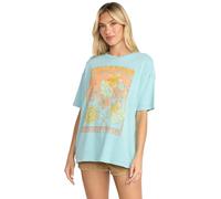 Billabong Women's Super Soft Cotton Knit Jersey Tee Short Sleeve T-Shirt (XS-XL), Misty Blue, M