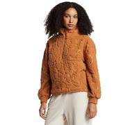BILLABONG Womens Time Off Half Zip Fleece Pullover Soft Polar - Sandalwood - S