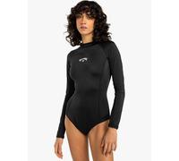 Billabong Women's Tropic High Neck Long Sleeve Bodysuit - Black, Black