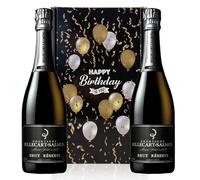 Billecart Salmon Le Reserve Champagne, Happy Birthday Twin Gift Box (Case of 2, 75cl) 12% abv